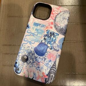 Blue And Pink Coquette Bow Preppy Collage Cute Girl Summer Case for iPhone 14